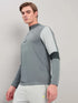 Men Colorblock Slim Fit Mock Neck T-shirt with TECHNO COOL+