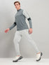 Men Colorblock Slim Fit Mock Neck T-shirt with TECHNO COOL+