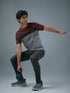 Men Colorblock Slim Fit Crew Neck T-shirt with MATPIQ