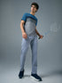 Men Colorblock Slim Fit Crew Neck T-shirt with MATPIQ