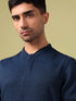 Men Cubic Melange Slim Fit Henley Neck Sports T-shirt with DOUBLE COOL