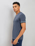 Men Solid Slim Fit V Neck T-shirt with TECHNO COOL+