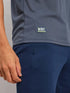 Men Solid Slim Fit V Neck T-shirt with TECHNO COOL+