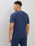 Men Solid Slim Fit V Neck T-shirt with TECHNO COOL+