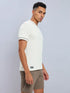 Men Solid Slim Fit V Neck T-shirt with TECHNO COOL+