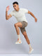 Men Solid Slim Fit V Neck T-shirt with TECHNO COOL+
