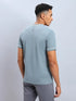 Men Solid Slim Fit V Neck T-shirt with TECHNO COOL+