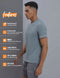 Men Solid Slim Fit V Neck T-shirt with TECHNO COOL+