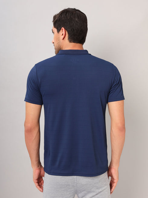 Men Self Design Slim Fit Polo T-shirt with AIRTEX STRIPES (Pack of 2)