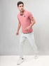 Men Self Design Slim Fit Polo T-shirt with AIRTEX STRIPES