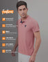 Men Self Design Slim Fit Polo T-shirt with AIRTEX STRIPES