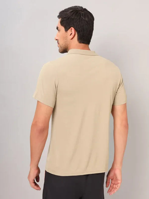 Men Self Design Slim Fit Polo T-shirt with AIRTEX STRIPES