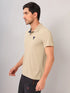 Men Self Design Slim Fit Polo T-shirt with AIRTEX STRIPES