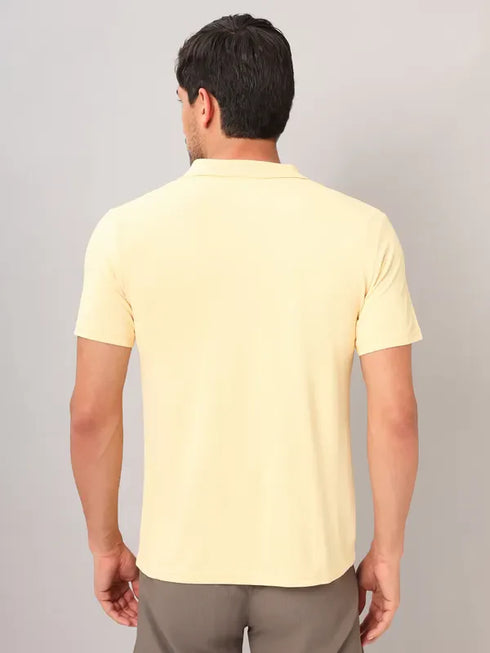 Men Self Design Slim Fit Polo T-shirt with AIRTEX STRIPES