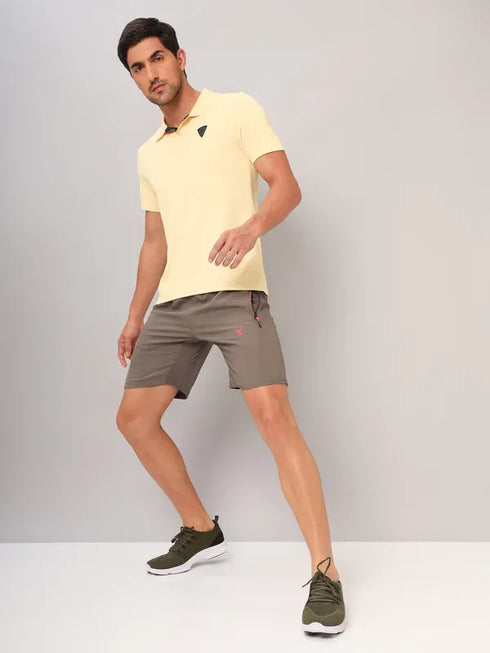 Men Self Design Slim Fit Polo T-shirt with AIRTEX STRIPES