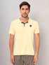 Men Self Design Slim Fit Polo T-shirt with AIRTEX STRIPES
