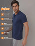 Men Self Design Slim Fit Polo T-shirt with AIRTEX STRIPES