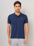 Men Self Design Slim Fit Polo T-shirt with AIRTEX STRIPES