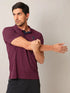 Men Self Design Slim Fit Polo T-shirt with AIRTEX STRIPES