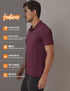 Men Self Design Slim Fit Polo T-shirt with AIRTEX STRIPES