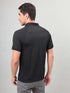 Men Self Design Slim Fit Polo T-shirt with MATPIQ