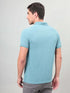 Men Self Design Slim Fit Polo T-shirt with MATPIQ