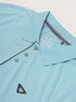 Men Self Design Slim Fit Polo T-shirt with MATPIQ
