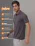 Men Self Design Slim Fit Polo T-shirt with MATPIQ