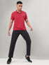 Men Self Design Slim Fit Polo T-shirt with MATPIQ (Pack of 2)