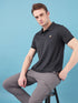 Men Self Design Slim Fit Polo T-shirt with MATPIQ