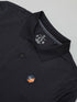 Men Self Design Slim Fit Polo T-shirt with MATPIQ