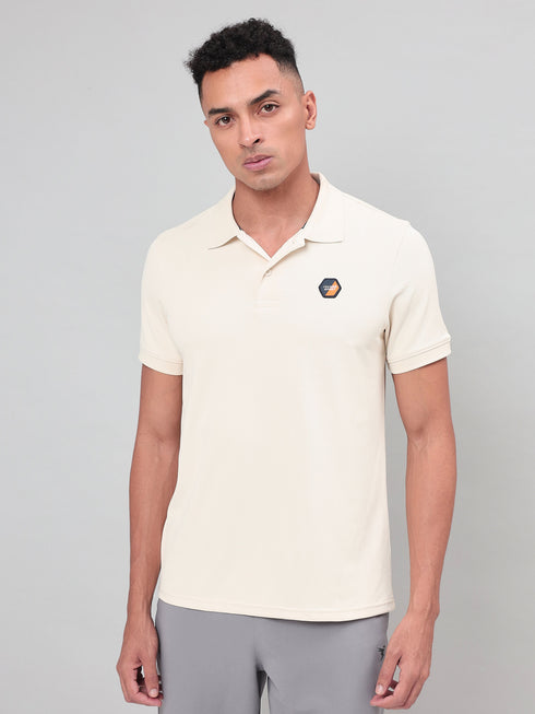 Men Self Design Slim Fit Polo T-shirt with MATPIQ (Pack of 2)