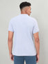 Men Self Design Slim Fit Polo T-shirt with MATPIQ