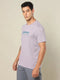 Men Printed Regular Fit Crew Neck T-shirt with TECHNO COOL+