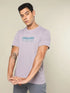 Men Printed Regular Fit Crew Neck T-shirt with TECHNO COOL+
