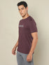 Men Printed Regular Fit Crew Neck T-shirt with TECHNO COOL+