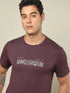 Men Printed Regular Fit Crew Neck T-shirt with TECHNO COOL+