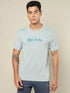 Men Printed Regular Fit Crew Neck T-shirt with TECHNO COOL+