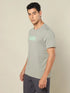 Men Printed Regular Fit Crew Neck T-shirt with TECHNO COOL+