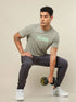 Men Printed Regular Fit Crew Neck T-shirt with TECHNO COOL+