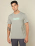 Men Printed Regular Fit Crew Neck T-shirt with TECHNO COOL+