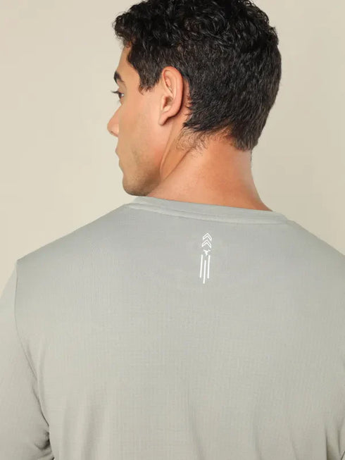 Men Printed Regular Fit Crew Neck T-shirt with TECHNO COOL+