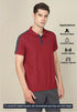 Men Colorblock Slim Fit Polo T-shirt with MATPIQ