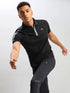 Men Colorblock Slim Fit Polo T-shirt with MATPIQ
