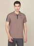 Men Colorblock Slim Fit Polo T-shirt with MATPIQ