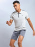 Men Colorblock Slim Fit Polo T-shirt with MATPIQ