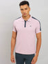 Men Colorblock Slim Fit Polo T-shirt with MATPIQ