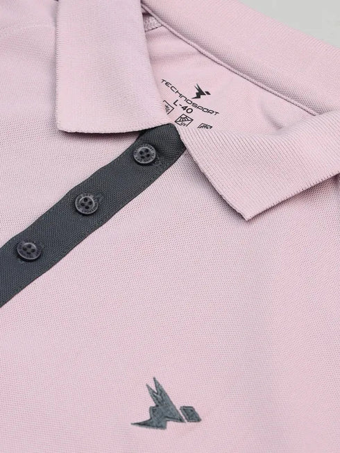 Men Colorblock Slim Fit Polo T-shirt with MATPIQ