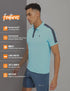 Men Colorblock Slim Fit Polo T-shirt with MATPIQ