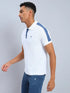 Men Colorblock Slim Fit Polo T-shirt with MATPIQ